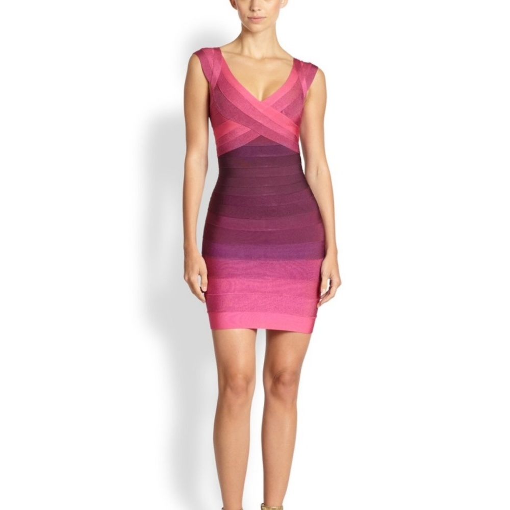 Herve Leger Pink Ombre